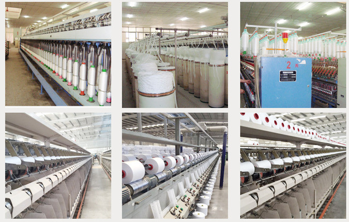 Z Twist Knotless Ring Spun Polyester Yarn , Polyester Weaving Yarn Good Fastness