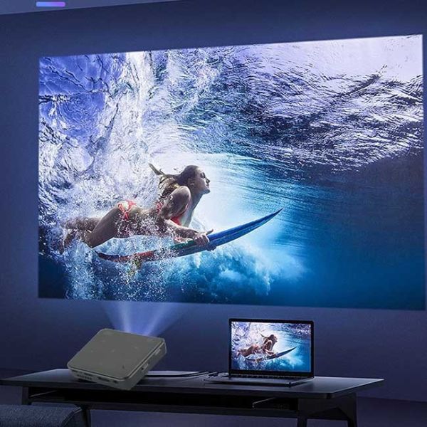RGB LED OSRAM Q6 DLP Full HD 4K Projector ROM 32GB EMMC