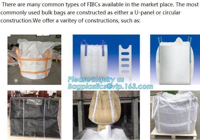 customizable PP u-panel baffle big bag /coated white woven PP jumbo bag/ventilated 4 panel baffle bag/all colors availab