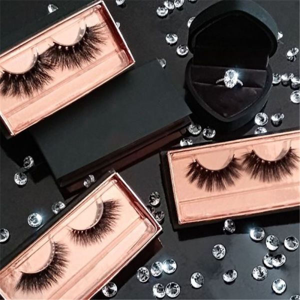 Folding Cosmetic Magnetic Gift Box Eyelash Small Paper Packaging Box Customizable