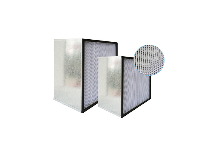 Fiberglass Deep Pleat Air Filter Replacement HEPA Panel Filter For Clean Room