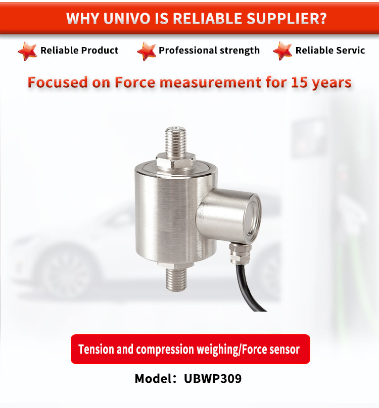 Sensitivity 2.0mV / V Robotic Arm Force Sensor For Tension And Compression Measurements