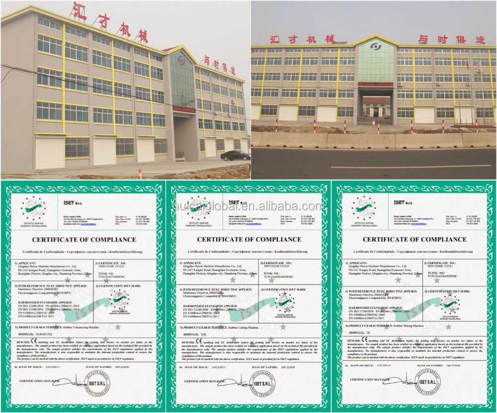 Rubber Tiles Vulcanizing Press Machine XLB-550*550*4 with PLC and Stable Performance