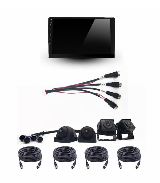 Quality Wired RV Backup Car Multimedia Navigation System 10in Dual Split Screen 9 To 36V for sale