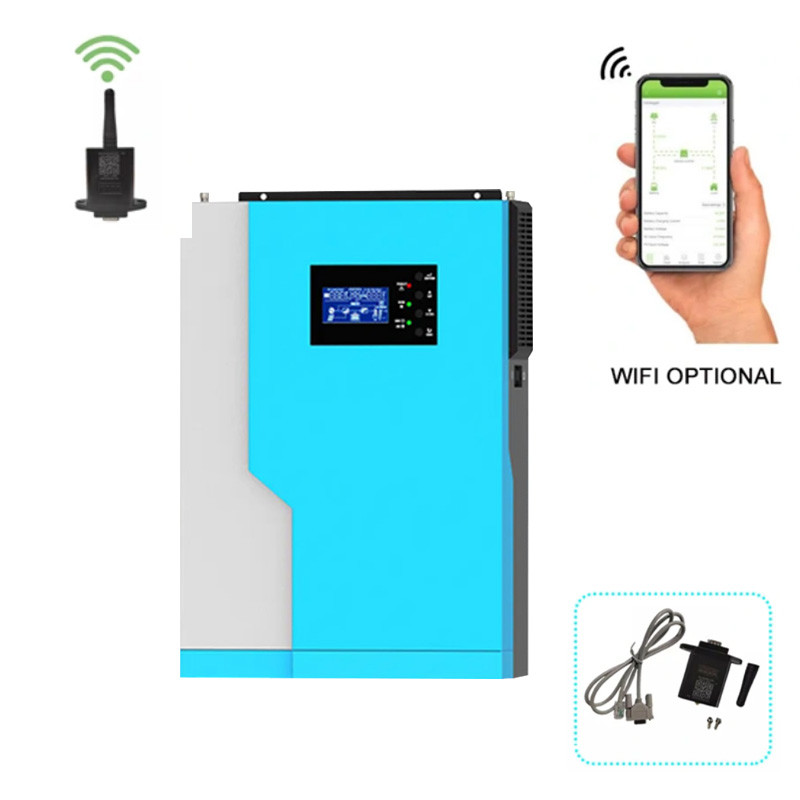 Solar Pure Sine Wave Inverter 1500W WiFi Function Hybrid Inverter With Solar Battery Charging