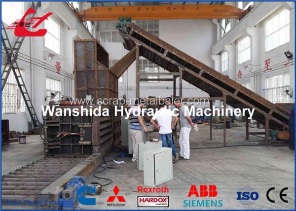 Quality Manual Belting Plastic Bottle Baler Machine 6 - 8t / H Output Capacity Y82/W-125 for sale