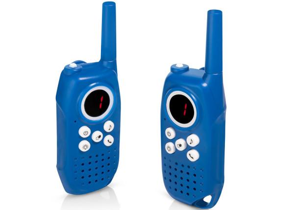Quality ABS Material Rechargeable Walkie Talkies With Clear Button And Flashlight for sale