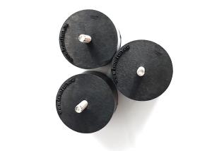 China OEM Customize Molded Rubber Bushing Shock Absorber Cylindrical Black Color wholesale