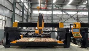 China 5 Axis CNC Bridge Saw Machine For Marble Kitchen Countertop With Italy Esa System Automatic Program Software Stone Cutting wholesale