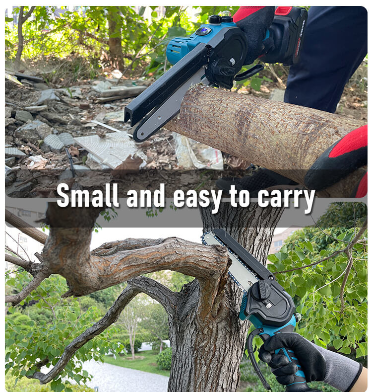 Brushless Small Electric 6inch Chainsaw Telescopic With Extender Pole