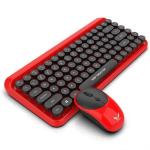Wireless Keyboard Combo Mini Portable 84-Key Typewriter Keyboard and 3D mouse