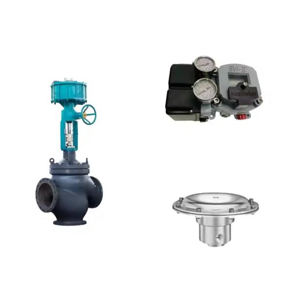 Quality Pneumatic Control Valve With Masoneilan SVI2-22123121 Positioner And Tescom 44-4600 Pressure Regulating Valve for sale