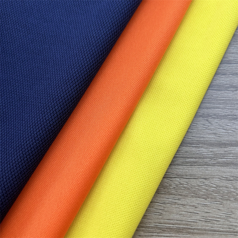Garment Clothing 100% Polyester Pique Fabric For Breathable POLO Shirts And T-Shirts