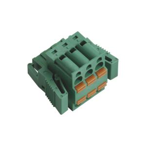 China Double Plug Terminal Block Connector Platform Mother Seat 3P With Shrapnel On Both Sides wholesale