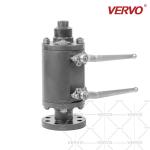 DN50 DBB Forging Carbon Steel Ball Valve High Pressure Double Block Double Bleed
