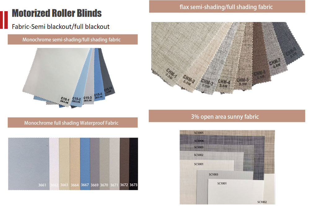 Motorized Control Window Shade Sun Shade Roller Blinds