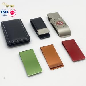 China Card Holder Metal Wallet Clip Men Engraved Logo Stainless Steel wholesale