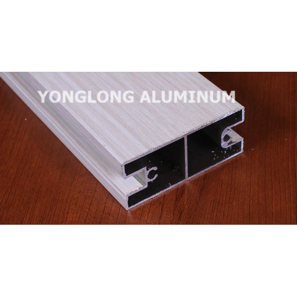 White Wardrobe Aluminium Profile For Cabinets Rectangular Shape