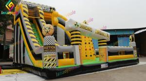 0.9mm Plato Pvc  Inflatable Amusement Park For Outdoor / Indoor Activity