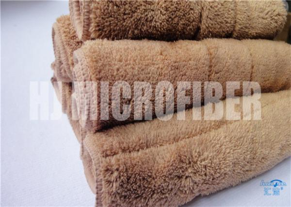 Quality 80% Polyester 20% polyamide 30*40 microfiber cleaning towel 450gsm coral fleece piped square  towel for sale