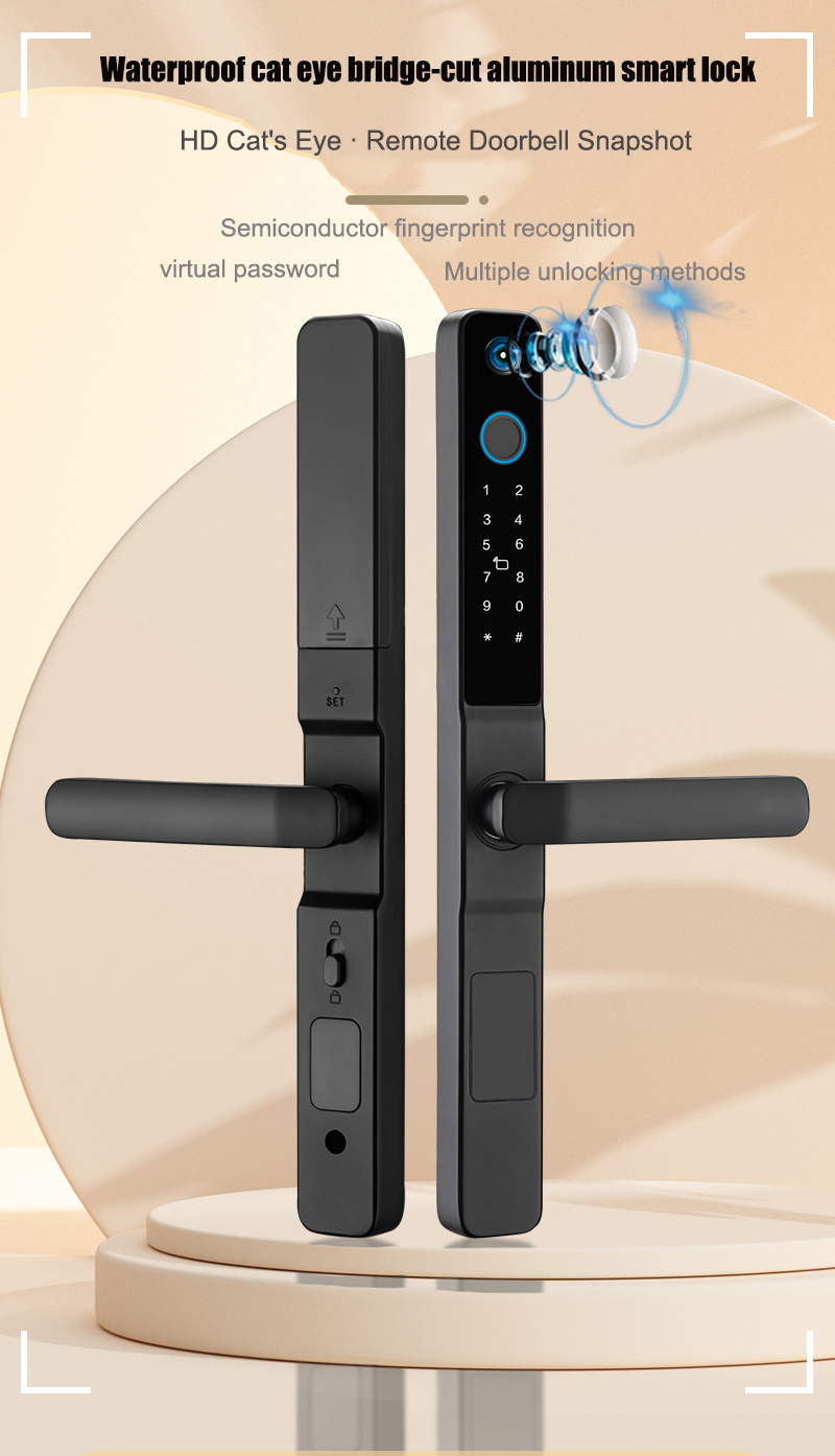 High Security S617MAX Tuya Wifi Peephole Smart Lock with Camera Password Fingerprint Password
