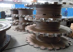CCS Certified 300m Capacity Mooring Winch Drum , Rope Winch Drum For Oil Drilling Machine