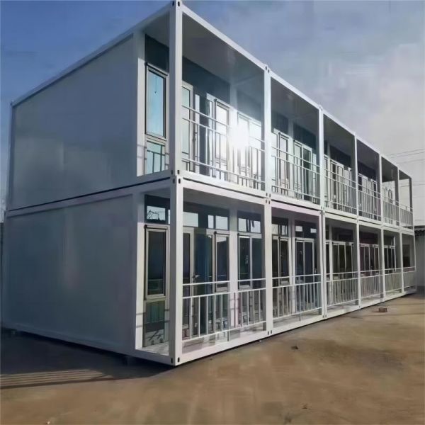 Expandable Modern Design White Prefab Folding Container House for Small Office or Villa