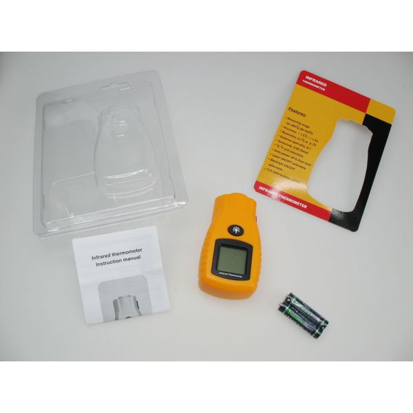 New Mini LCD Non-contact Digital infrared thermometer pocket laser temperature thermometer -32~280C (-26~536F) 500ms