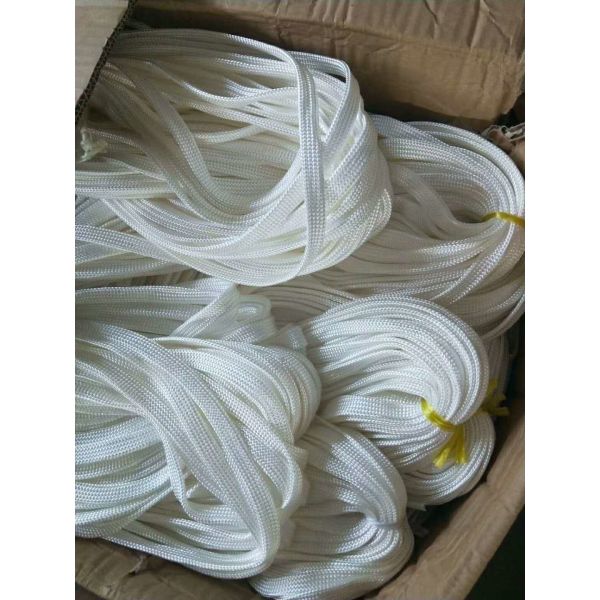 Quality Heat Insulation High Silica 120mm Fiber Braided Sleeve for sale