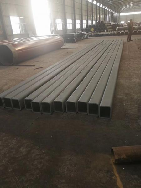 Quality Seamless square steel tubes with epoxy-polyamide primer for sale