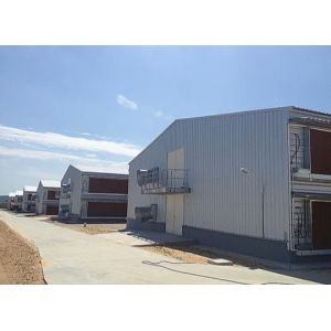 Corrosion Resistance Prefab Poultry House Light Steel Frame Fiberglass Wool