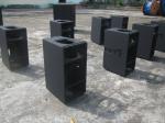 700W Q1 Professional Speaker System , 10 Inch Powered Line Array Speakers For