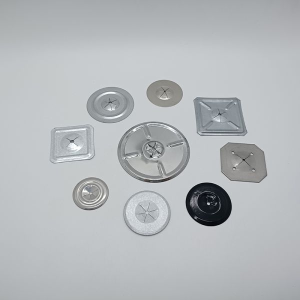 1.5 Inch Perforated Insulation Self Tightening Washer Flat Round Galvanized Steel For Wall And Ceiling