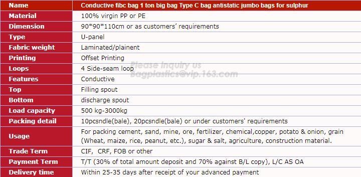customizable PP u-panel baffle big bag /coated white woven PP jumbo bag/ventilated 4 panel baffle bag/all colors availab