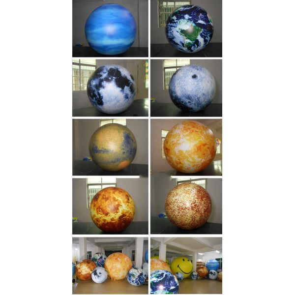 Decoration Used Giant Advertising Inflatable Moon Model With Led Light Large Inflatable Moon Balloon
