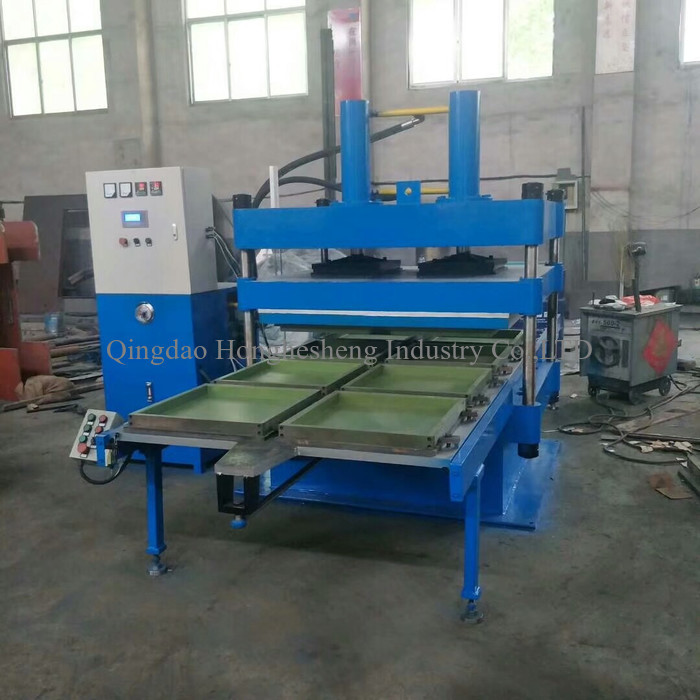 Rubber Floor Tile Making Machine Rubber Tile Vulcanizing Press Machine For Moulding
