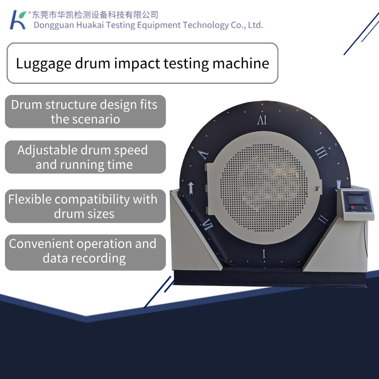 HUAKAI High Quality Luggage Box Drum Tumbling Tester Rolling Impact Testing Machine