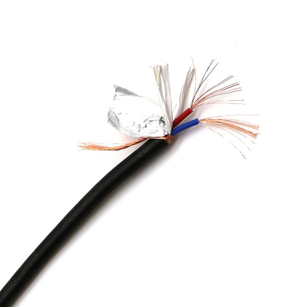 Black Fire Resistant RVVP Cable 0.5mm2/ Rvvp 3/4 Cores Shielded Control Cable
