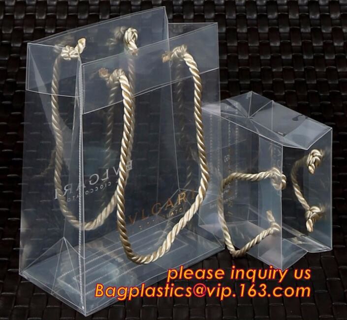 Promotional customized high quality soft loop plastic cloth bag,manufacturer custom soft loop handle polyethylene PE pla