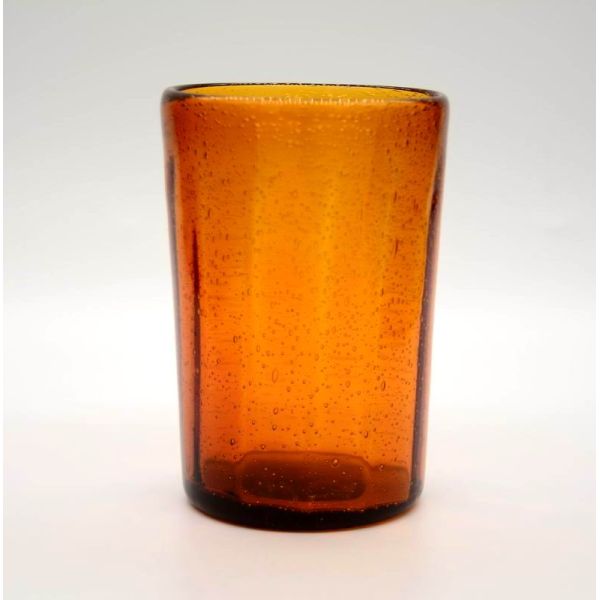 Round Thicker Wall Mexican Bubble Crystal Cocktail Glasses