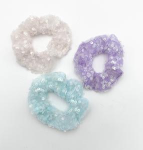 China Durable Floral Fabric Hair Accessories Tie Elastic For Party wholesale