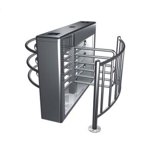 China Rotary RFID Access SS316 Waist Height Turnstiles on sale