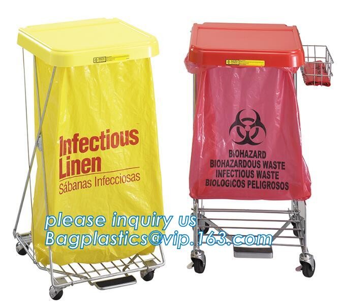 LDPE biohazard waste bin bags disposable medical autoclave bags, biohazard specimen bag plastic adhesive flat bag, bagea