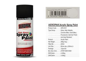 China Matt White Color Aerosol Spray Paint , Car Spray Paint With SGS Certificate wholesale
