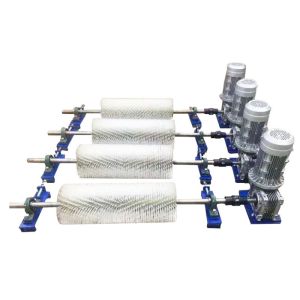 China Conveyor Belt Cleaner Brush Equipment Electric Roller Brush Cleaner wholesale