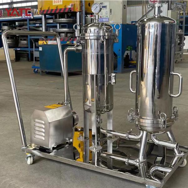 Quality PP PE Movable Filter Housing With Trolley Pump for sale