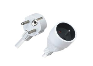 China Waterproof Outdoor European Extension Cord , VDE Schuko Power Cord OEM Available wholesale