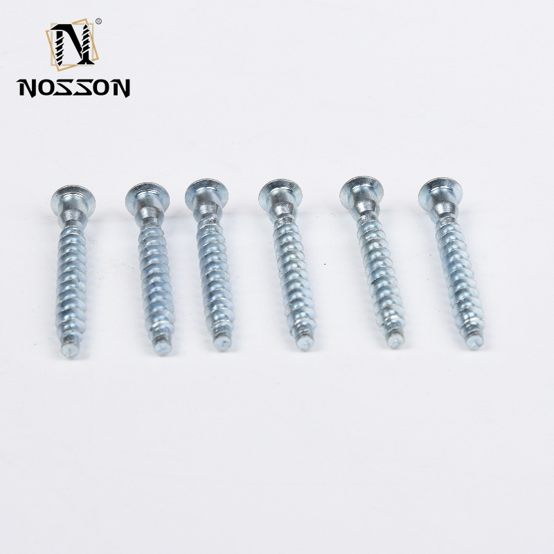 Wooden Hex Socket Flat Head Confirmative Chipboard Screws in Metric Size M1.6 M2 M2.5 M3 M4 M5 M6 M8 M10 M12 M14 M16 M20