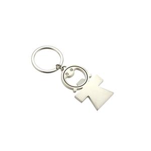 China Compact Metal Beer Bottle Opener Keychain With Custom Plating on sale