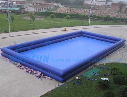Quality Double Tyre Rectangular Inflatable Swimming Pool For Kids / Adults for sale